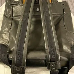 MCM AUTHENTIC BACKPACK BLACK-BROWN LAMBS LEATHER. BUTTERY SOFT. MCM | Bags | Mcm Authentic Backpack Blackbrown Lambs Leather  main image 2